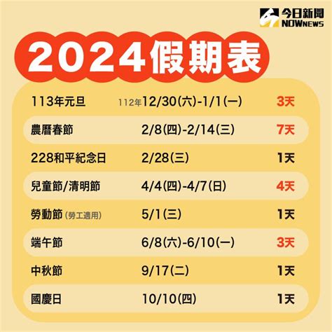 一年節日表|中國 假期、國定假日 2024年節日表